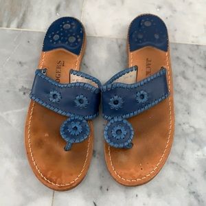 Jack Rogers Sandals Flip Flops 8 m 8m Blue Navy